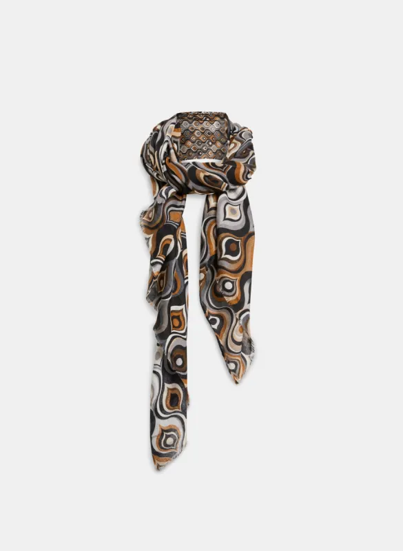 Abstract Print Rectangular Scarf sold by Melanie Lyne