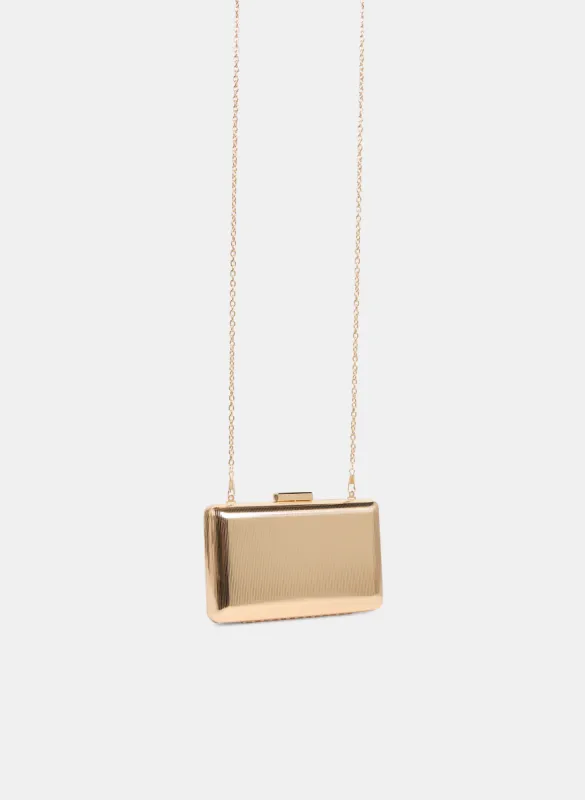 Metallic Box Clutch sold by Melanie Lyne