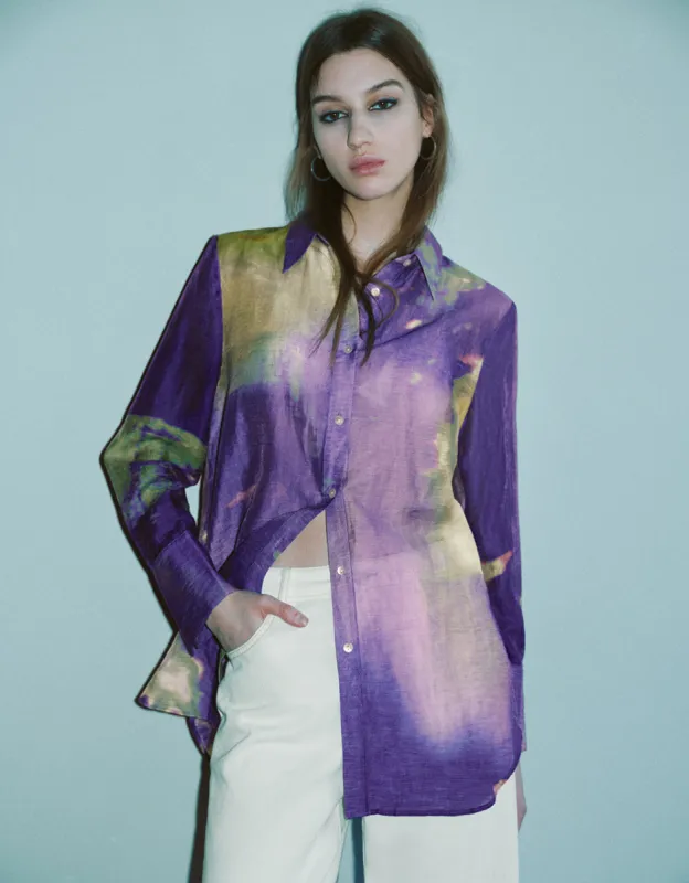 Printed Button Up Shirt sold by Urban Revivo