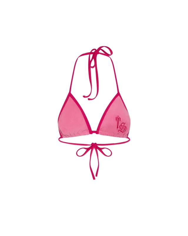 【関税送料込】Trapstar London/ WOMEN'S TERRY SCRIPT BIKINI Women's Terry Script Bikini Top - Pink* | Parallel