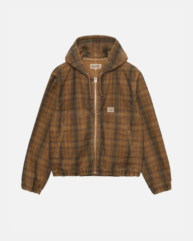 WORK JACKET UNLINED PLAID sold by Stussy