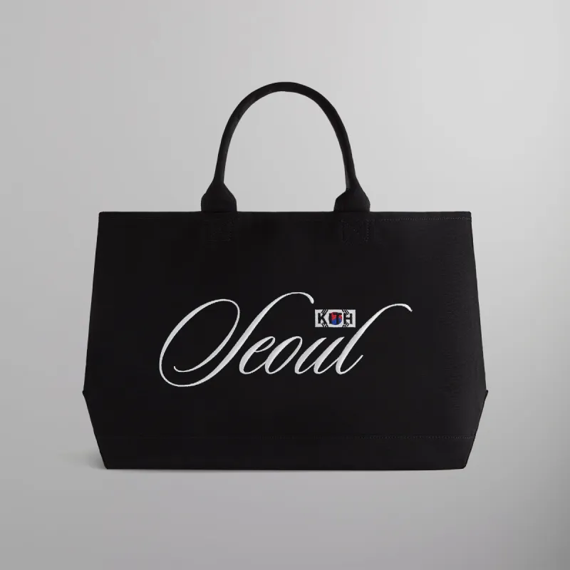 Kith Seoul Canvas Tote Bag - Black sold by Kith