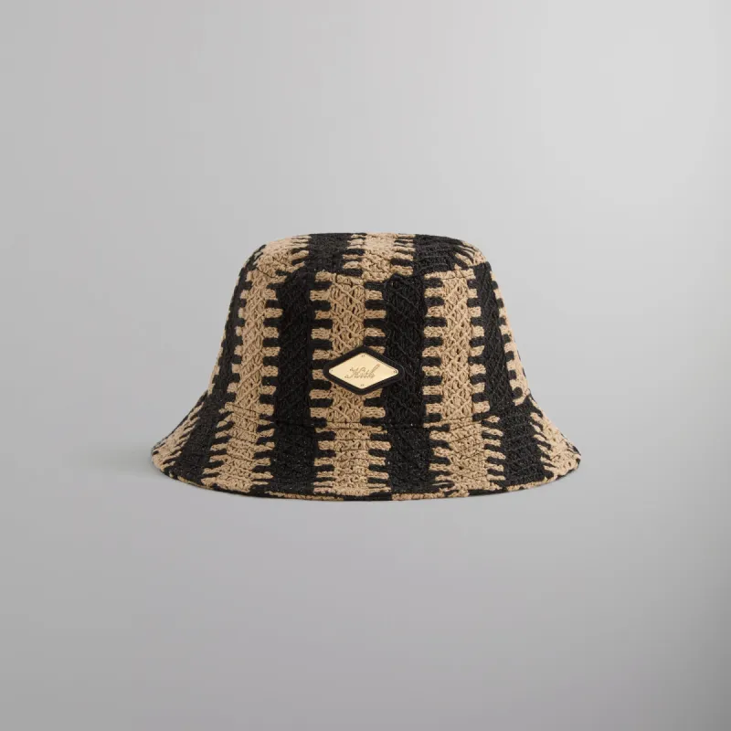 KITH】Kith Geo Crochet Dawson Bucket Hat Kith Geo Crochet Dawson Bucket Hat Shea Men's - SS24 - US