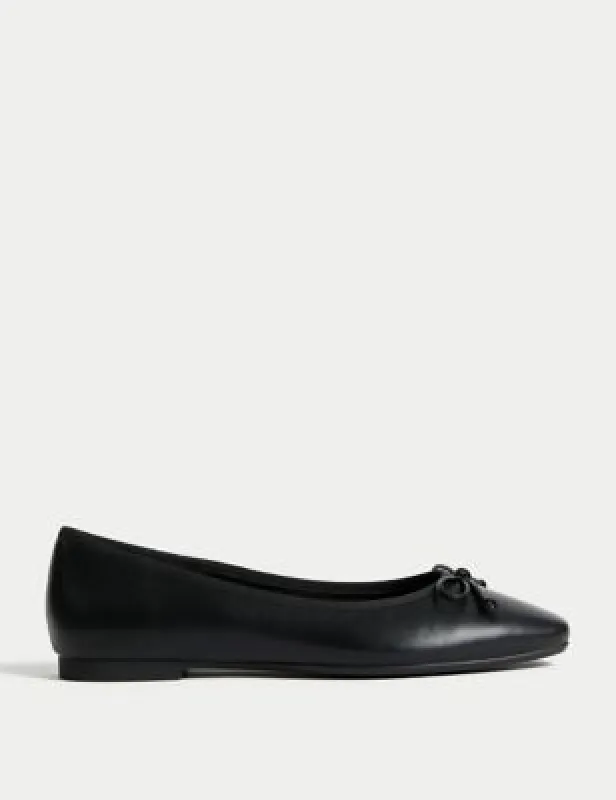 Bow Flat Ballet Pumps sold by Marks & Spencer