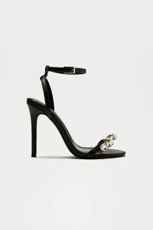 Make You Miss Me Heels - Black sold by Fashion Nova