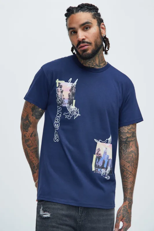 Los Angeles With Love Short Sleeve - Navy sold by Fashion Nova