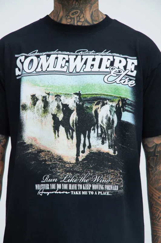 Anywhere Else Oversize Short Sleeve Tee - Black sold by Fashion Nova