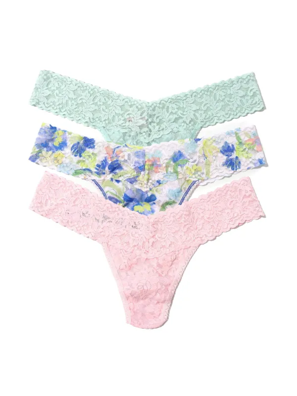 3 Pack Low Rise Thongs Low Brush Stroke Sale sold by Hanky Panky