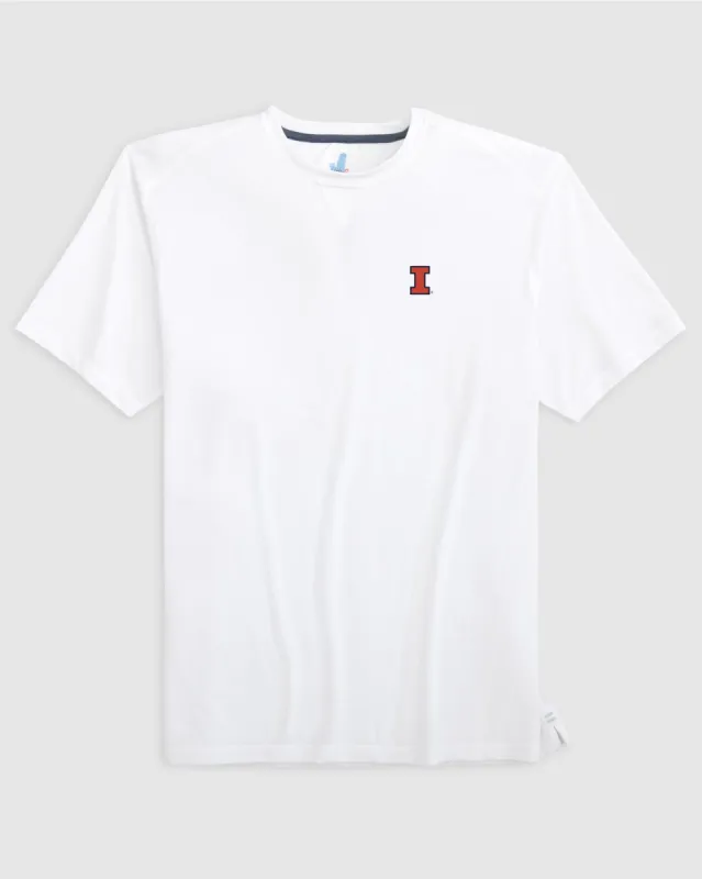 Illinois Course Performance Short Sleeve T-Shirt sold by Johnnie-O