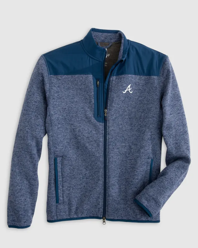 Atlanta Braves Arlo Full Zip Fleece Jacket sold by Johnnie-O