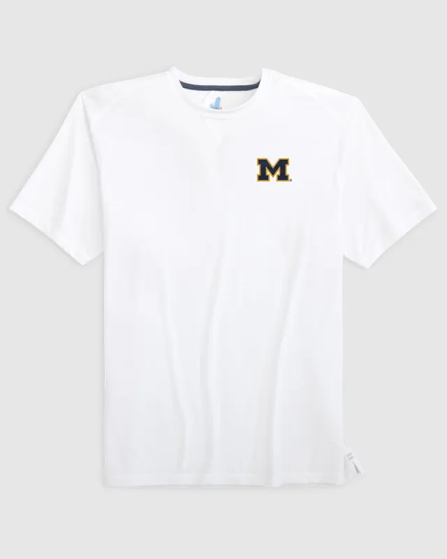 Michigan Course Performance Short Sleeve T-Shirt sold by Johnnie-O