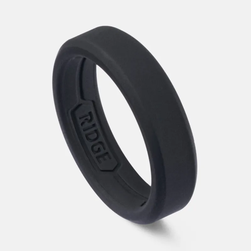 Ridge 6mm Silicone Ring Set - Royal Black sold by The Ridge