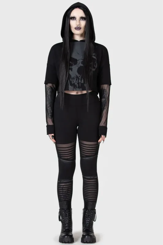 Chilled Bone Crop Hoodie sold by Killstar