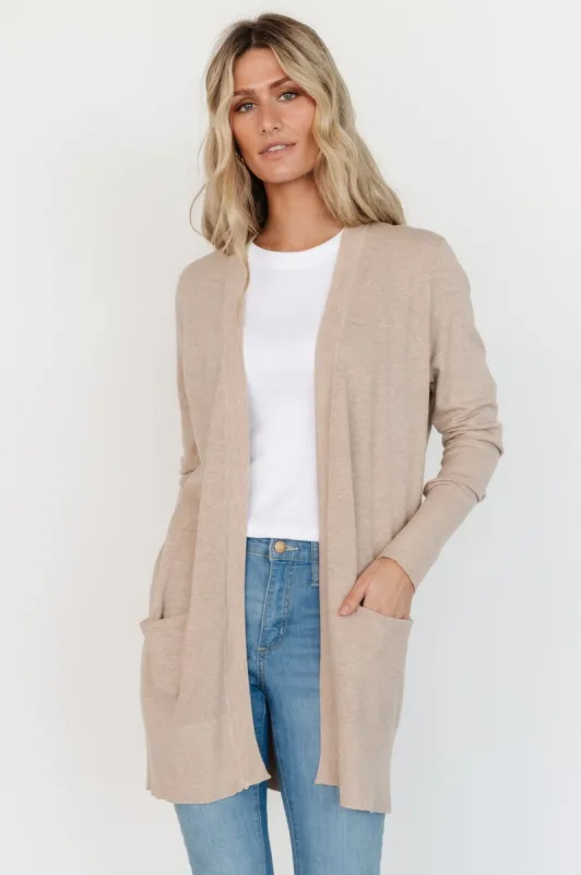 Edison Cardigan | Oatmeal sold by Baltic Born