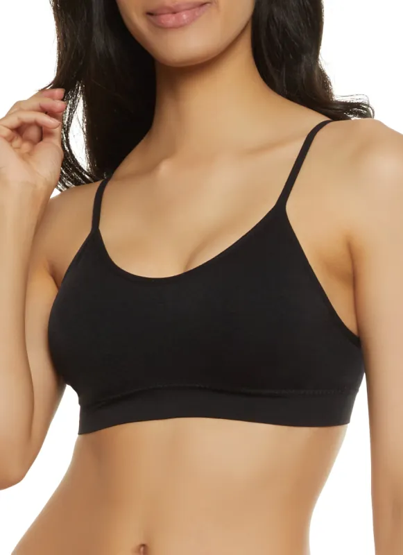 Seamless Spaghetti Strap Bralette sold by Rainbow