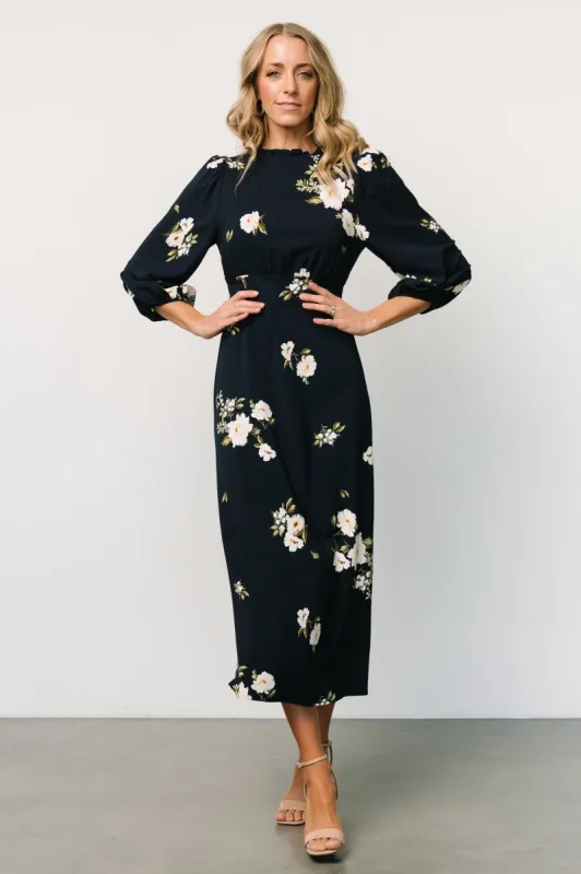Karalie Maxi Dress | Navy Floral sold by Baltic Born