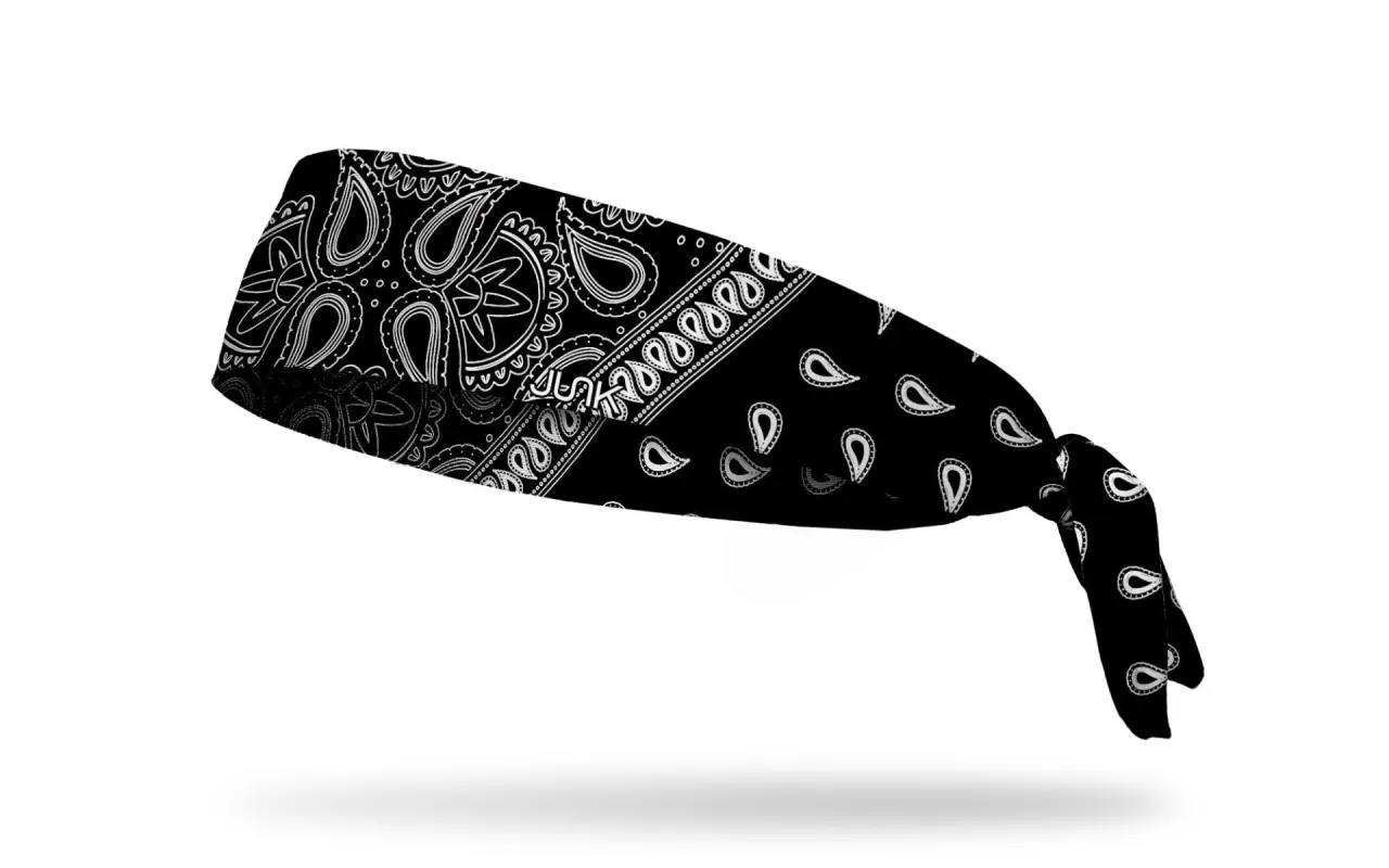 Black Lightning Flex Tie Headband sold by JUNK Brands