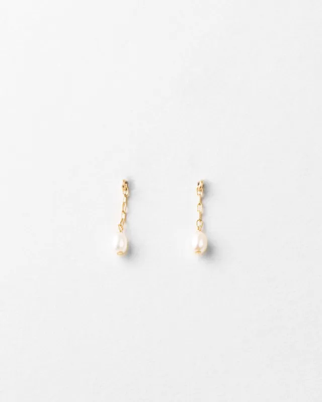 Pearl Droplet Earrings sold by GLDN