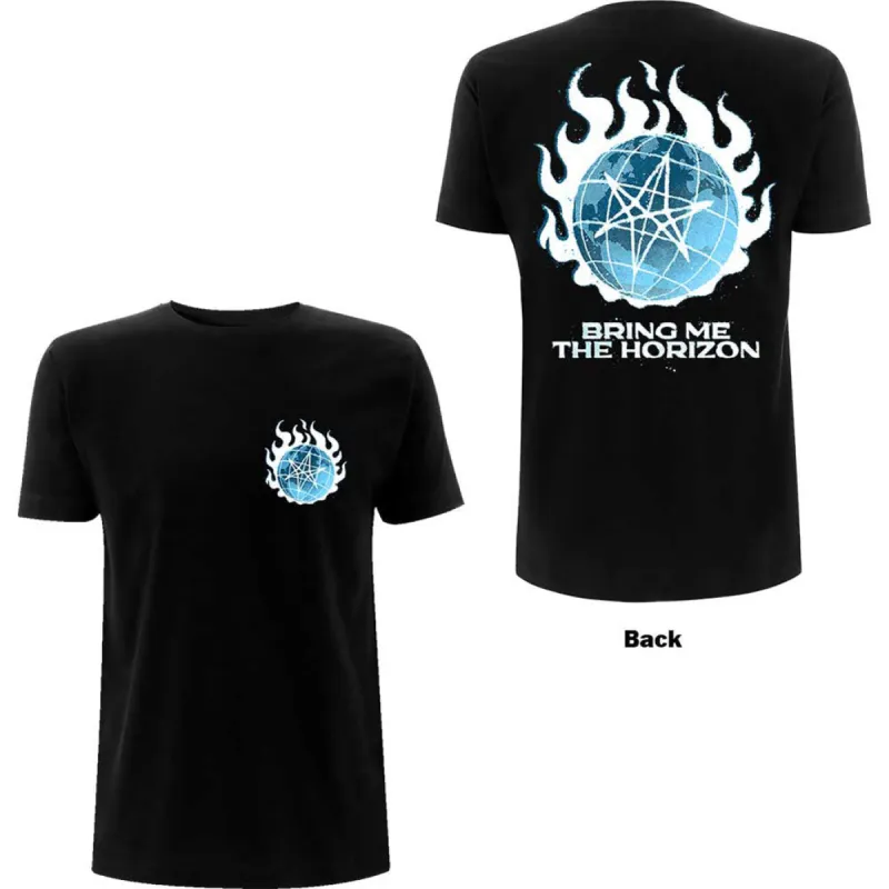 Globe (Back Print) Slim Fit T-shirt sold by Rockabilia
