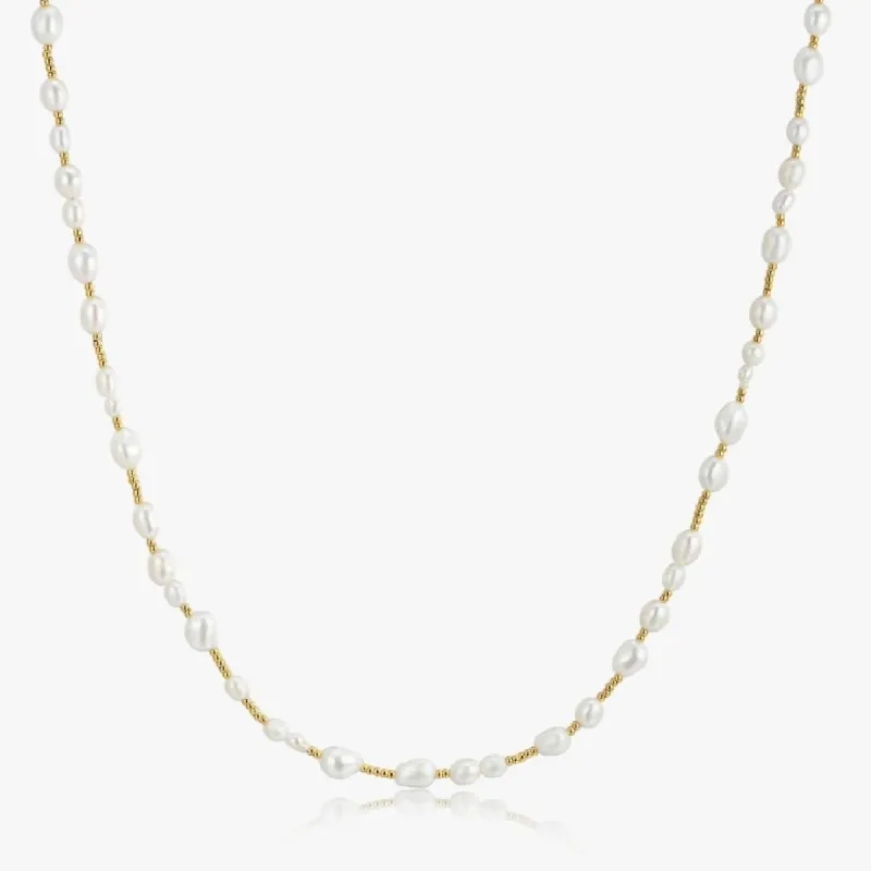 Beaded Pearl Necklace (Unisex) sold by Flaire & Co.