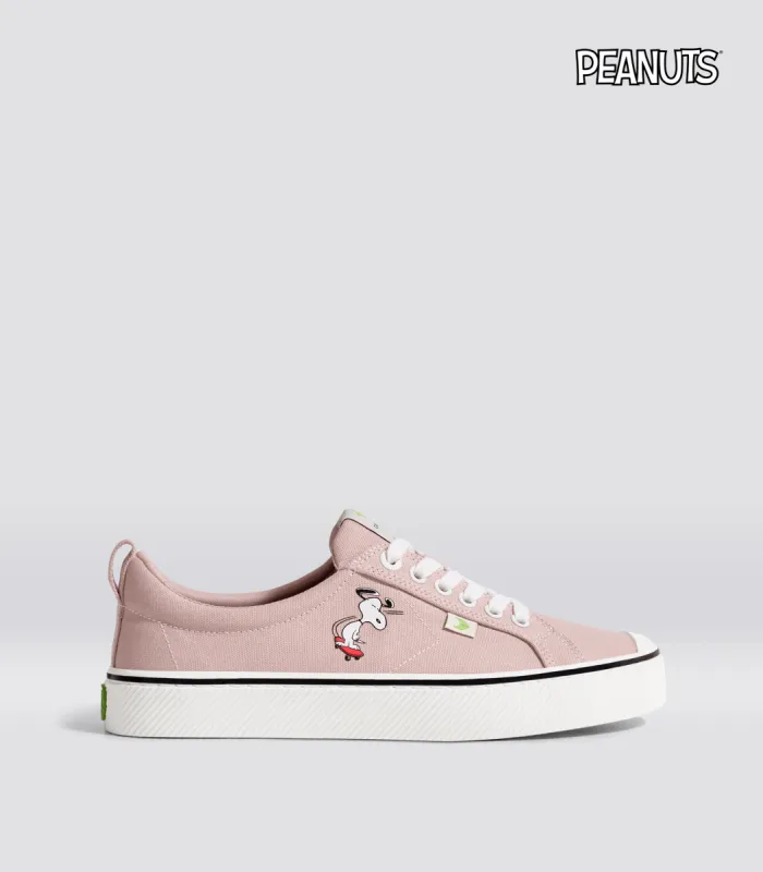 PEANUTS OCA Low Snoopy Skate Rose Canvas Sneaker Women sold by Cariuma