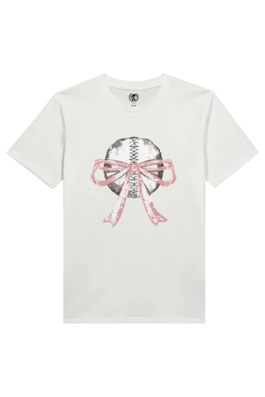 Baseball Bow | Organic White sold by Wildfox