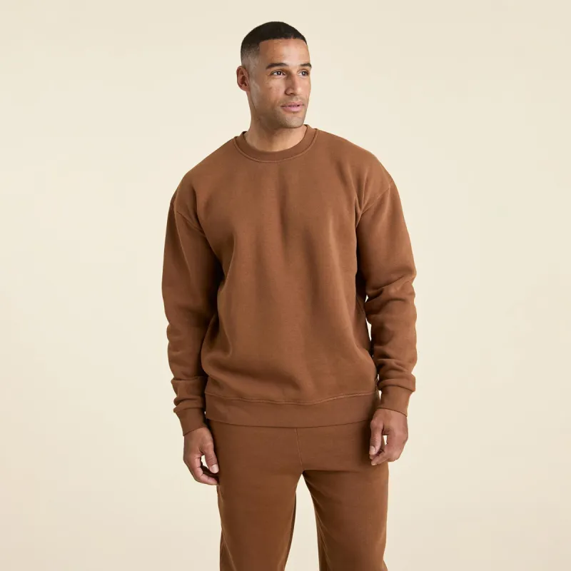 Men's Classic Crewneck Sweatshirt | Chocolate sold by nuuds