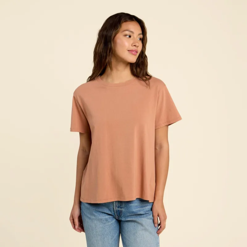 Vintage Cotton Everyday T-Shirt | Clay sold by nuuds