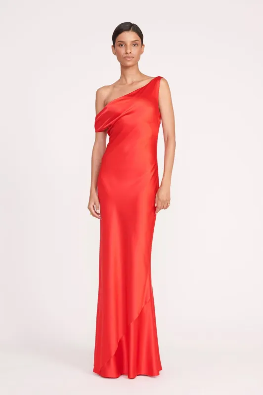 ASHANTI DRESS | RED ROSE sold by STAUD