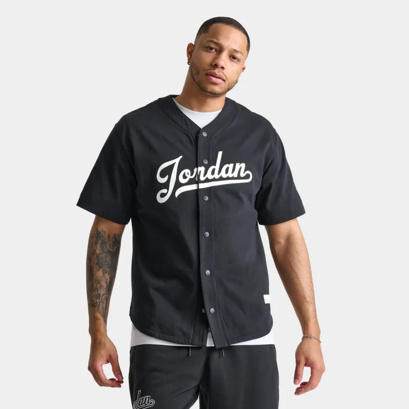 Jordan Flight MVP Baseball Shirt Black / White sold by JD Sports