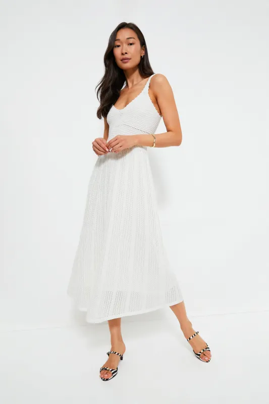 ワンピース [MATINKIM]stripe chunky knit dress in ivory Kimberley One Shoulder Striped Knit Maxi Dress-Sunfere – sunfere