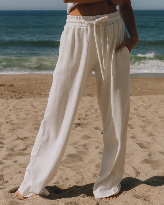 Thermal Resort Pants - White sold by Daily Drills