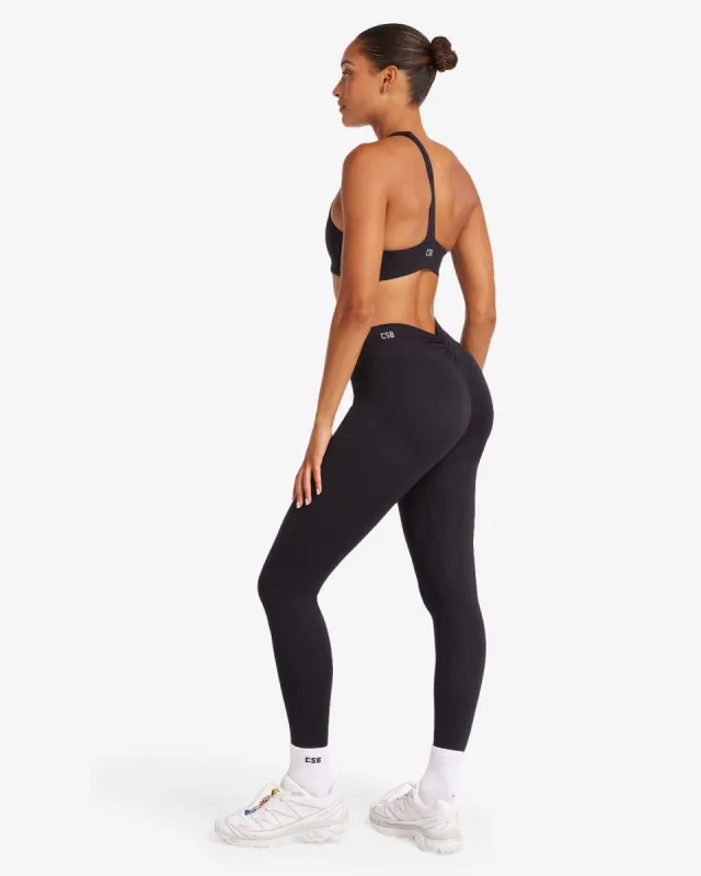 Serenity Dip Leggings | Carbon sold by Crop Shop Boutique