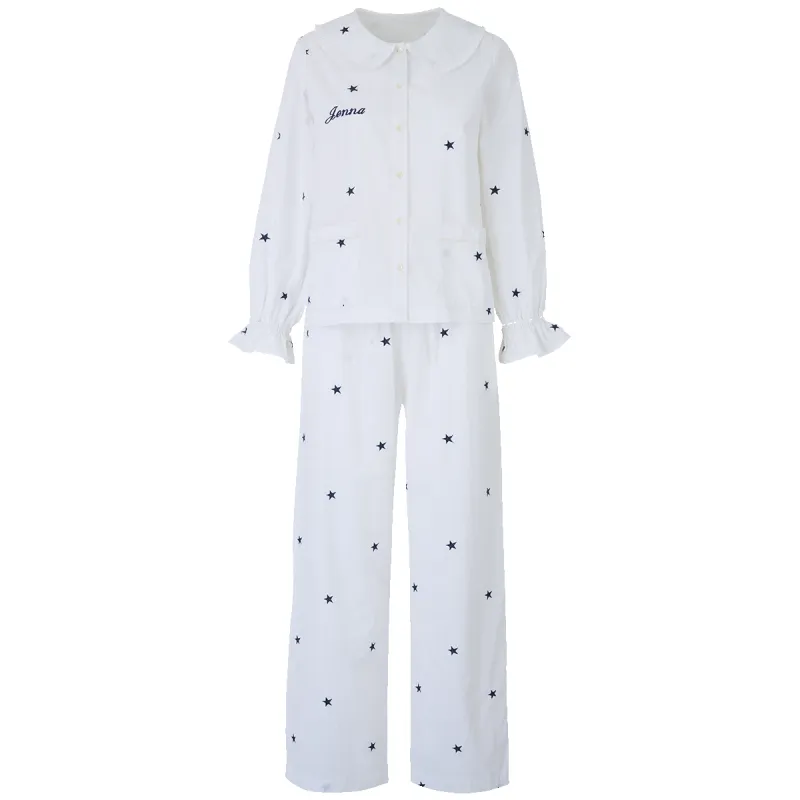 L&B Pyjama - Sleep Tight Cotton Navy Stars sold by Lily and Bean