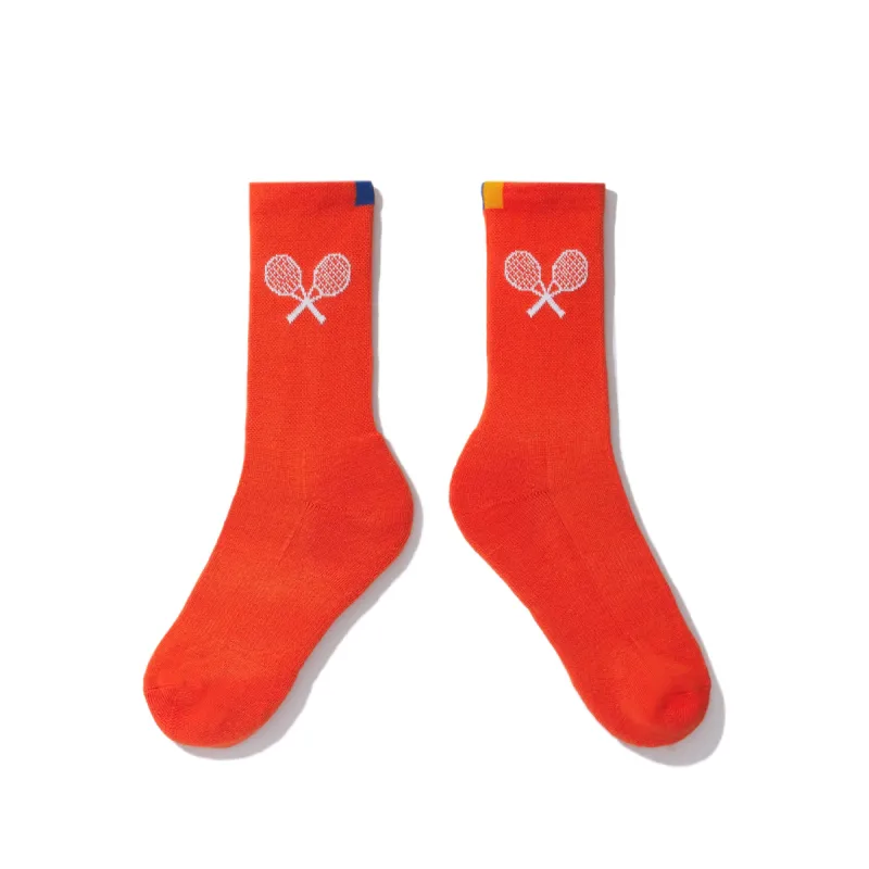 The Women's Racket Sock - Poppy sold by Kule