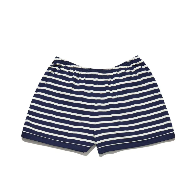 The Short - Navy/Cream sold by Kule