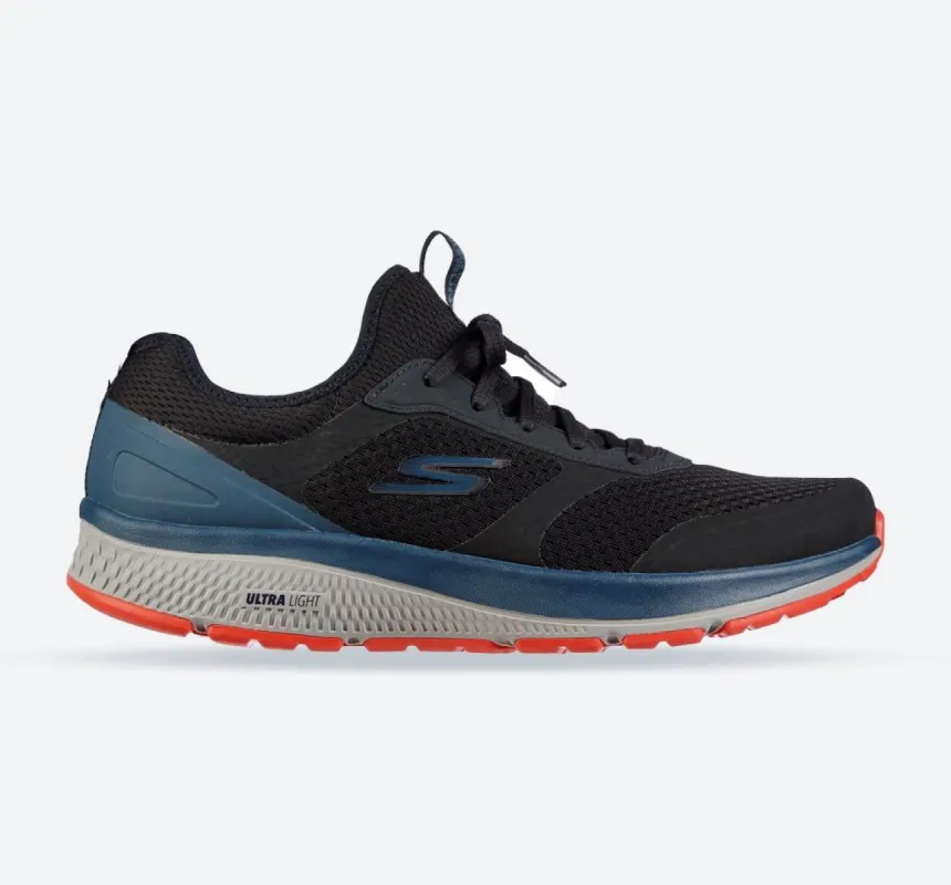 Men's Wide Fit Skechers 220102 GOrun Consistent Trainers - Black/Blue sold by Wide Fit Shoes