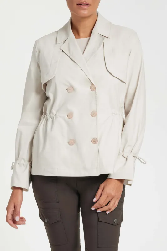 Valeria Cropped Trench sold by Anatomie