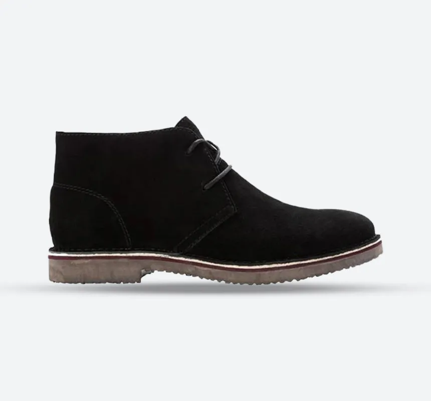 Mens Wide Fit Propet MCX012SBLK Findley Desert Boots sold by Wide Fit Shoes
