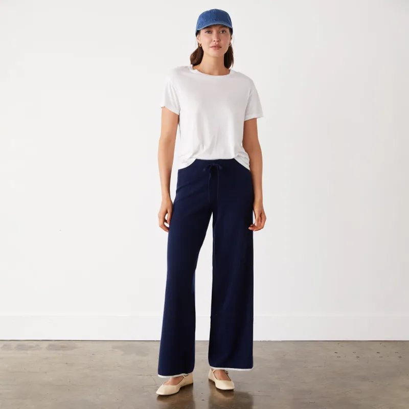 Wool Cashmere Wide Leg Sweat sold by Monrow
