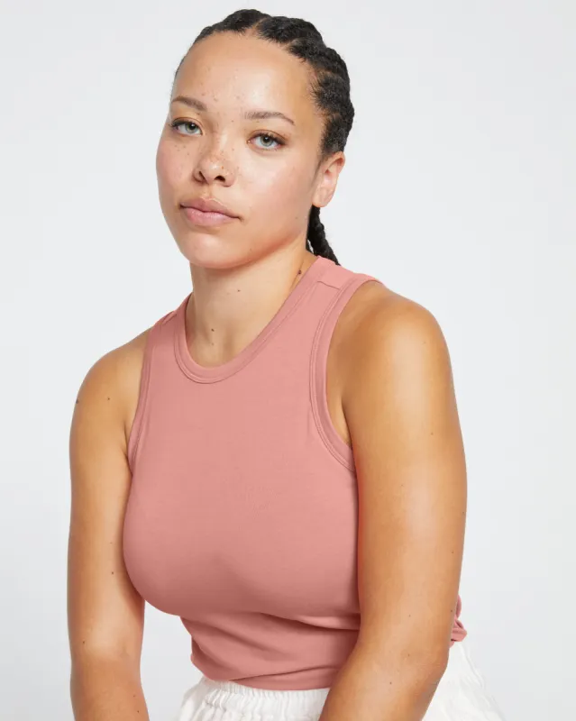 Cai High Neck Tank - Frangipane sold by Universal Standard