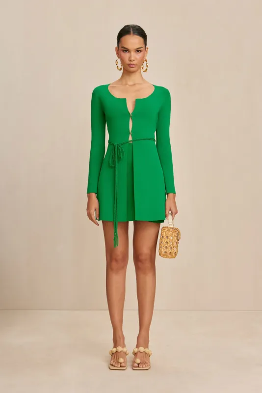 DENISSE KNIT SKIRT - MALACHITE sold by cult gaia