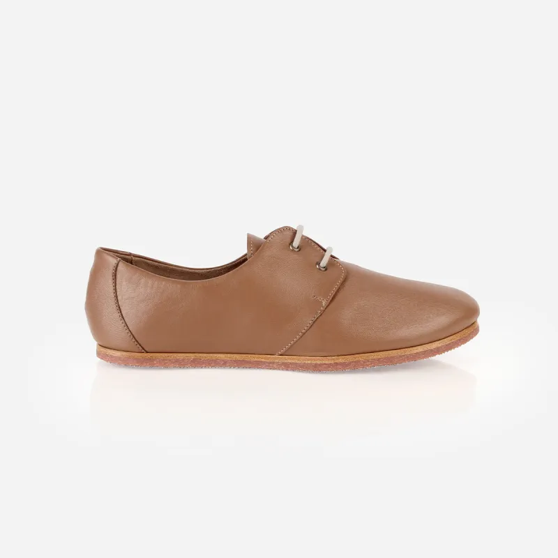 The Eyelet Oxford 2.0 Praline sold by Poppy Barley