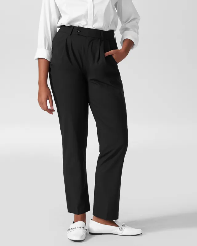 Silvia Slim Cut Trousers 29 inch - Black sold by Universal Standard