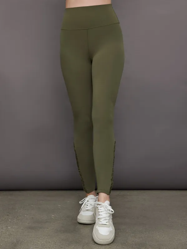 Crochet Legging in Melt - Olive sold by Carbon38
