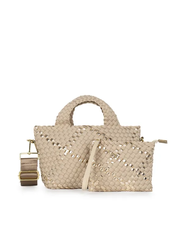 Mark Buff Woven Tote sold by HAUTE SHORE