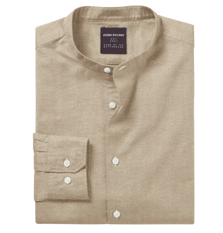 Oxford - Band Collar - Tan sold by Airthreads