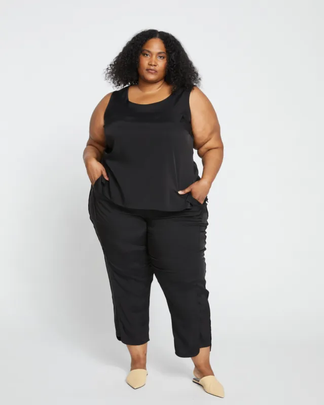 Cooling Stretch Cupro Pants - Black sold by Universal Standard