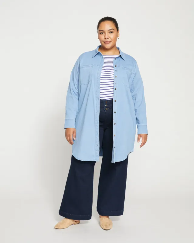 Workwear Denim Tunic - Chambray Blue sold by Universal Standard