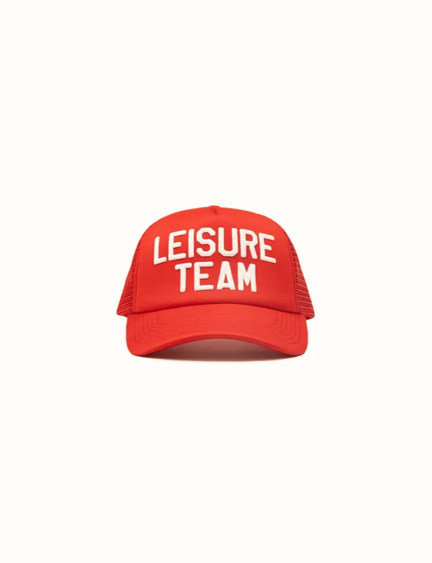 Leisure Team Trucker Red sold by Duvin Design